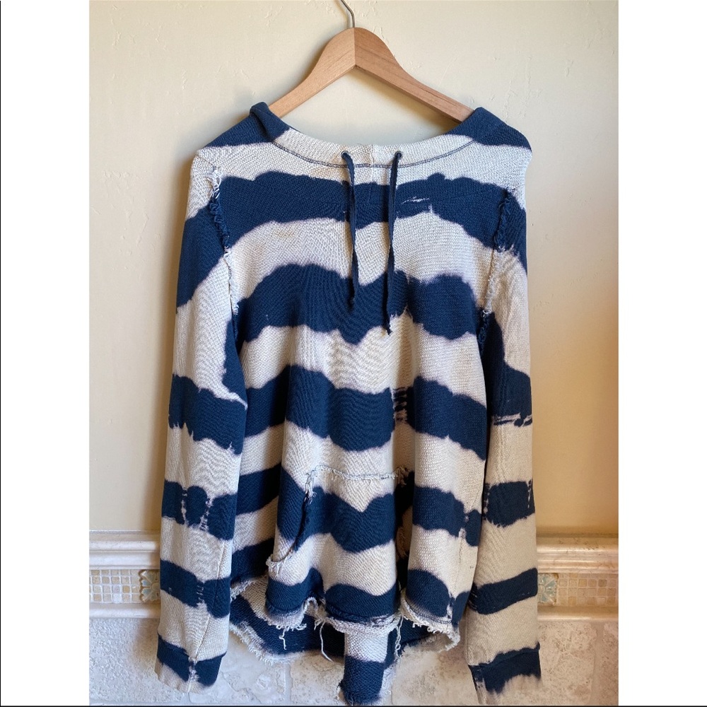Free People: Tie-Dye Striped Hoodie